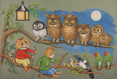 Moonlight Sonata, c.1900-10 by Louis Wain
